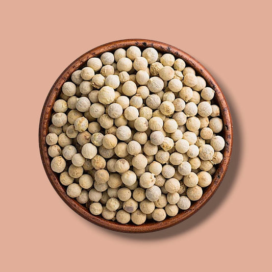 Weißer Pfeffer ganz